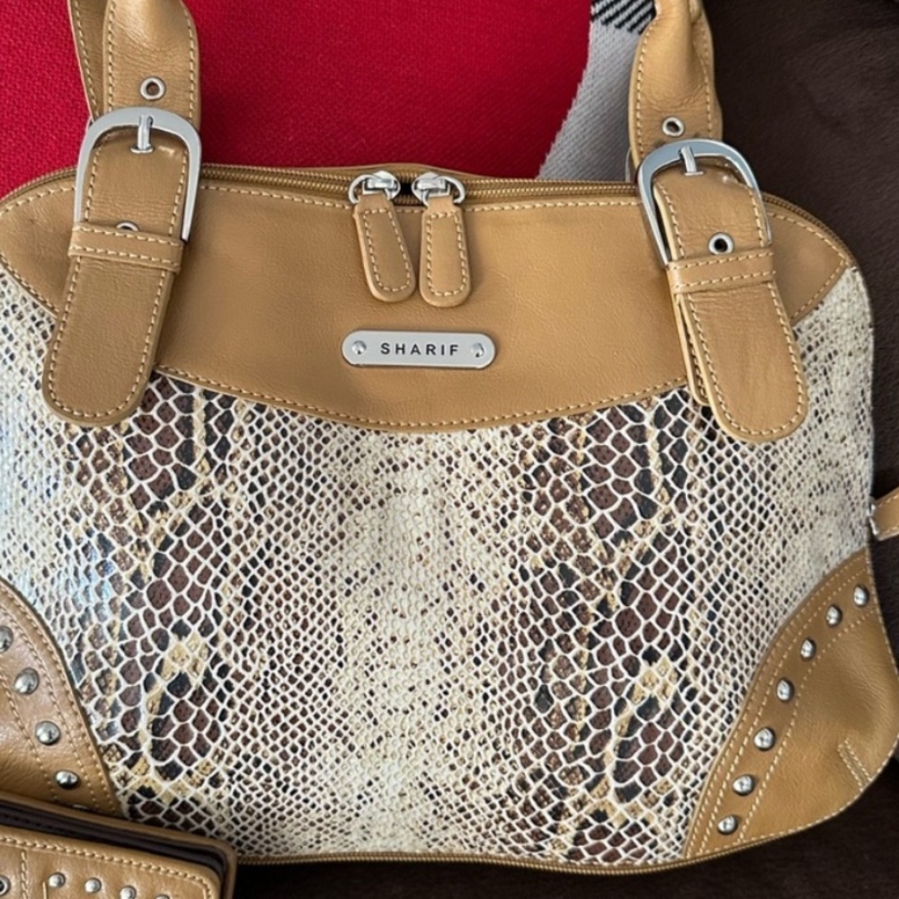 Suede & Leather Sharif Handbag